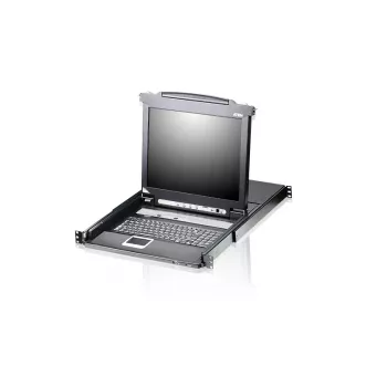 ATEN 8 prievadų 17 col. LCD KVM komutatorius (USB - PS/2 VGA) su USB išoriniu prievadu