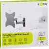 Goobay TV sieninis laikiklis Basic FULLMOTION (S) 15 kg 23-42 coliai