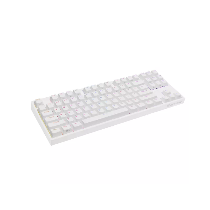 GENESIS Thor 404 TKL klaviatūra žaidimams USB QWERTY US International White