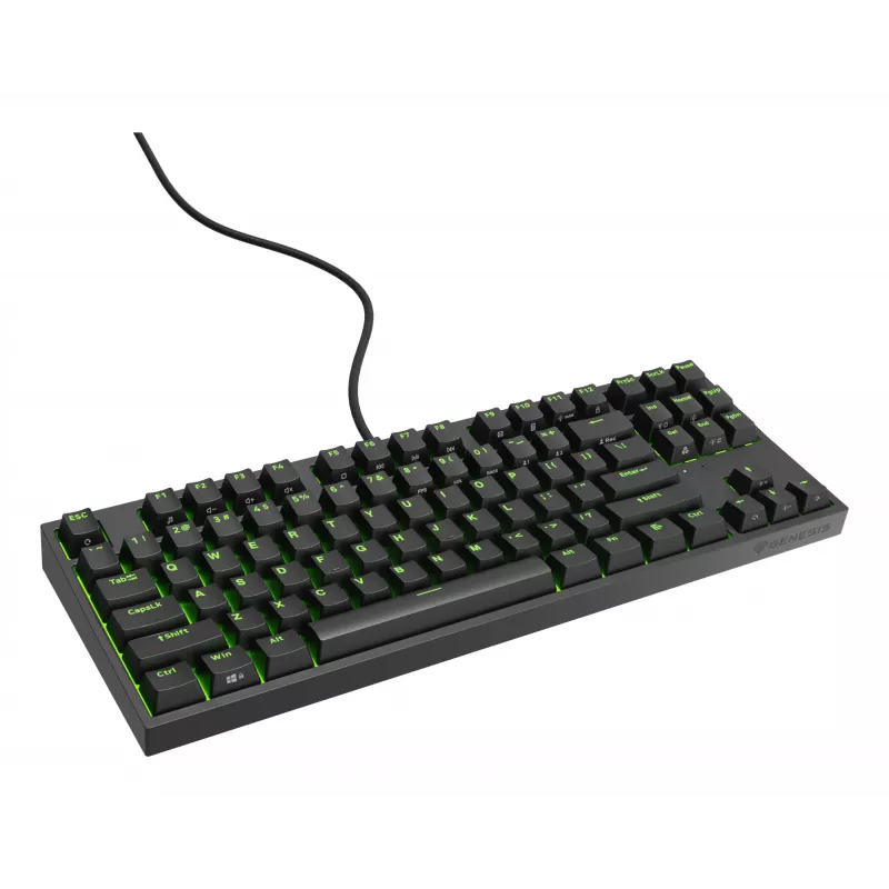 GENESIS Thor 404 TKL klaviatūra Žaidimams USB QWERTY US English Juoda