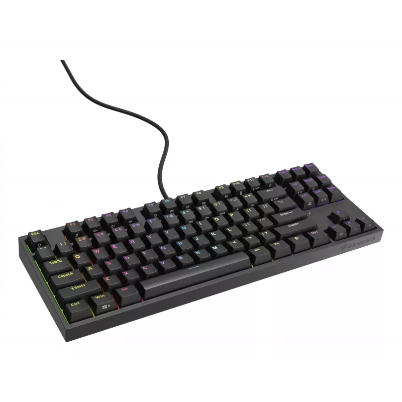 GENESIS Thor 404 TKL klaviatūra Žaidimams USB QWERTY US English Juoda