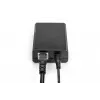 DIGITUS Gigabit PoE+ skirstytuvas, 10/100/1000 Mbps, 24 W įvestis: 802.3at PoE, išvestis: 5V/2A, 9V/2A, 12V/2A, plastikinis korpusas, juodas