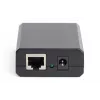 DIGITUS Gigabit PoE+ skirstytuvas, 10/100/1000 Mbps, 24 W įvestis: 802.3at PoE, išvestis: 5V/2A, 9V/2A, 12V/2A, plastikinis korpusas, juodas