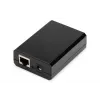 DIGITUS Gigabit PoE+ skirstytuvas, 10/100/1000 Mbps, 24 W įvestis: 802.3at PoE, išvestis: 5V/2A, 9V/2A, 12V/2A, plastikinis korpusas, juodas