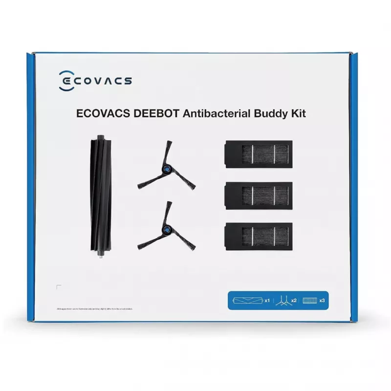 Priedų rinkinys Ecovacs DKT060099 robotų dulkių siurbliui juodas 6 vnt.