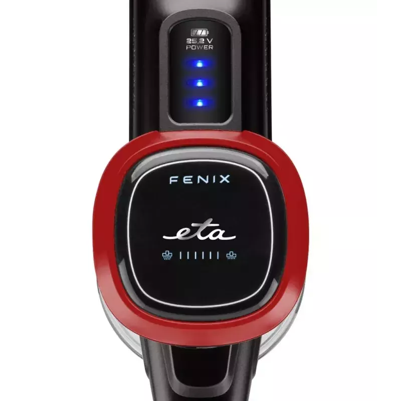 Rankinis belaidis dulkių siurblys ETA ETA223390000 Fenix — belaidis 25,2 V, iki 40 min veikimo laiko, pilka/raudona