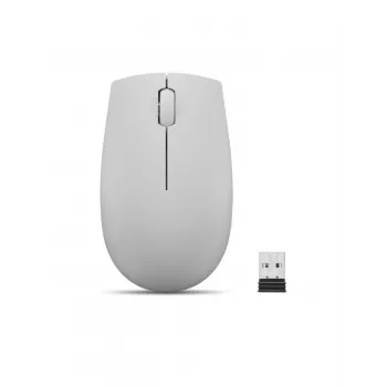 Belaidė „Lenovo Compact pelė Arctic Pilka“ — abiem rankoms tinkama, RF belaidė, 1000 DPI, 3 mygtukai, maitinama baterijomis