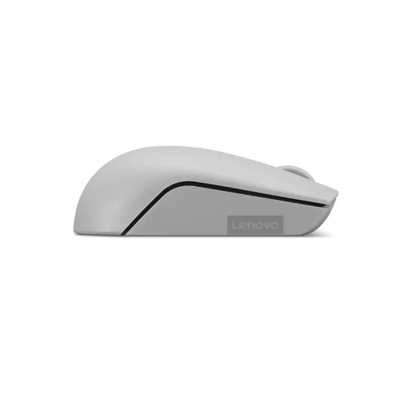 Belaidė „Lenovo Compact pelė Arctic Grey“ — abiem rankoms tinkama, RF belaidė, 1000 DPI, 3 mygtukai, maitinama baterijomis