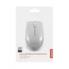 Belaidė „Lenovo Compact pelė Arctic Grey“ — abiem rankoms tinkama, RF belaidė, 1000 DPI, 3 mygtukai, maitinama baterijomis