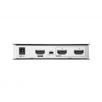 ATEN 2 prievadų tikras 4K 60 Hz (4:4:4), HDMI skirstytuvas, HDMI, 2x HDMI, 4096 x 2160 pikselių, juodas, metalinis, 4K Ultra HD