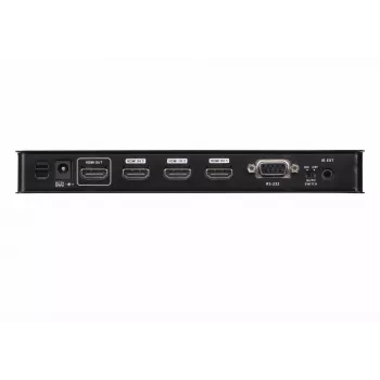 ATEN 4 prievadų True 4K HDMI jungiklis, HDMI, metalinis, juodas, 60 Hz, 3 m, 18 Gbit/s