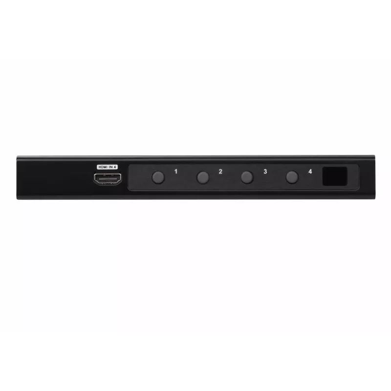 ATEN 4 prievadų True 4K HDMI jungiklis, HDMI, metalinis, juodas, 60 Hz, 3 m, 18 Gbit/s