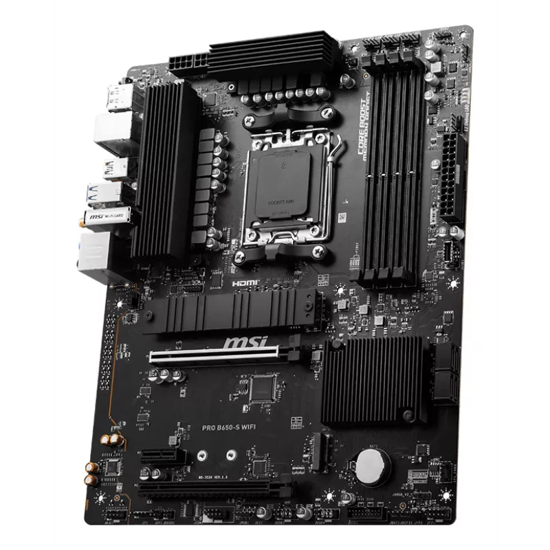 Motininė plokštė MSI PRO B650-S WIFI, AMD B650, lizdas AM5, ATX