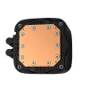 All-in-one skysčio aušintuvas DeepCool LS720S Zero Dark — 3×120 mm ventiliatoriai, 120 mm radiatorius, 41 cm vamzdeliai, 6 W siurblys, LGA1151/AM4/AM5 palaikymas, juodas