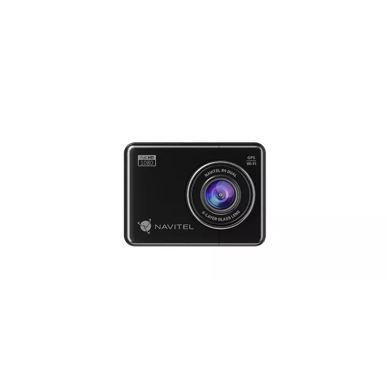 Vaizdo registratorius Navitel R9 Dual Full HD Wi-Fi baterija Juoda