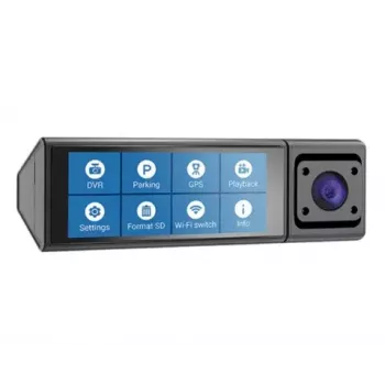 Automobilinė vaizdo registratorė Navitel RC3 PRO — Full HD 1920x1080, 106° kampas, dviguba kamera, IPS 3.16 colių ekranas, MicroSD iki 128 GB, USB maitinimas