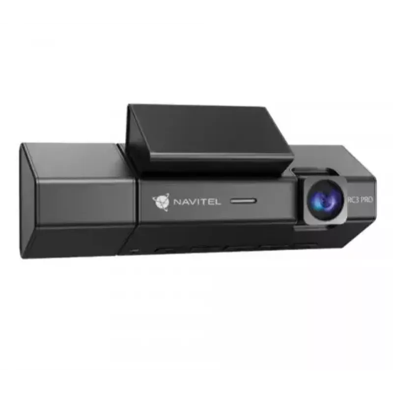 Automobilinė vaizdo registratorė Navitel RC3 PRO — Full HD 1920x1080, 106° kampas, dviguba kamera, IPS 3.16 colių ekranas, MicroSD iki 128 GB, USB maitinimas