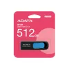 ADATA UV128 USB atmintinė 512 GB USB Type-A 3.2 Gen 1 (3.1 Gen 1) juoda, mėlyna