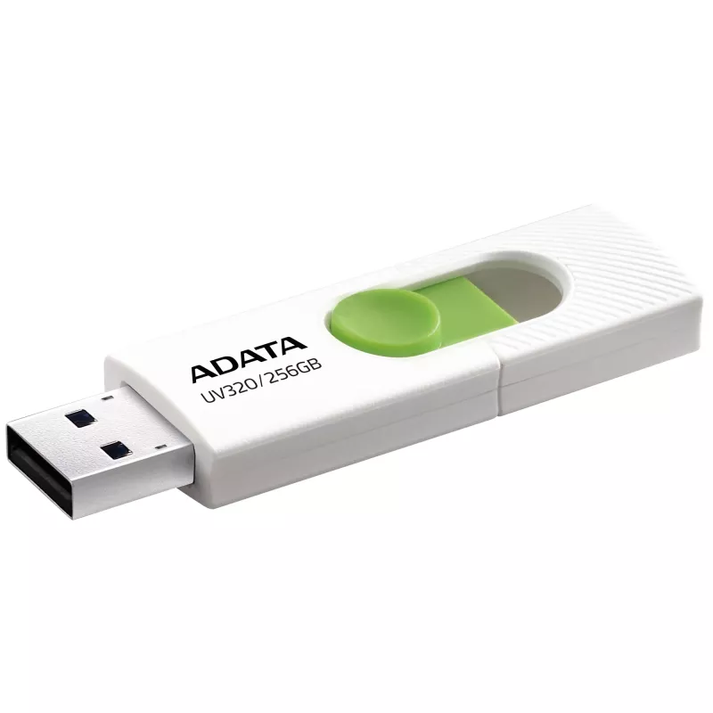 ADATA UV320 USB atmintinė 256 GB USB Type-A 3.2 Gen 1 (3.1 Gen 1) Žalia, Balta