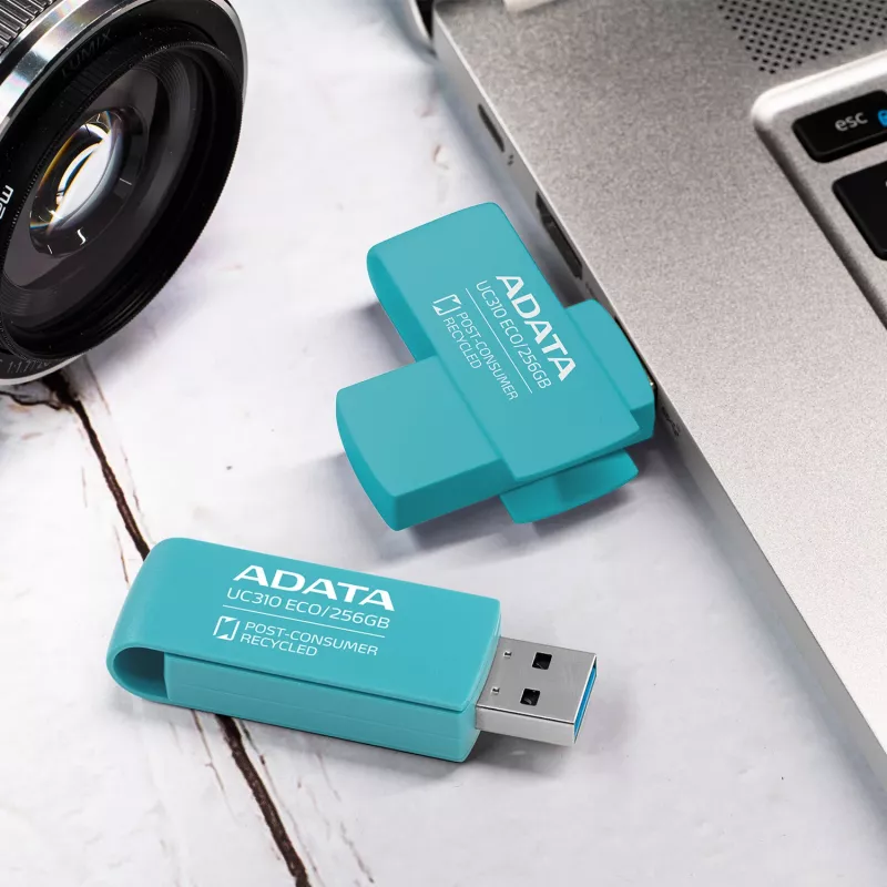 ADATA UC310 ECO USB atmintinė 256 GB USB Type-A 3.2 Gen 1 (3.1 Gen 1) Žalia