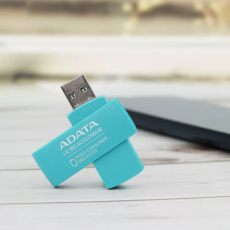 ADATA UC310 ECO USB atmintinė 256 GB USB Type-A 3.2 Gen 1 (3.1 Gen 1) Žalia