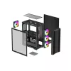 PC korpusas DeepCool CC560 ARGB V2 Midi Tower juodas — ATX/Micro‑ATX/Mini‑ITX, grūdintas stiklas, aRGB, palaiko iki 370 mm GPU