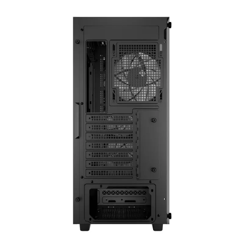 PC korpusas DeepCool CC560 ARGB V2 Midi Tower juodas — ATX/Micro‑ATX/Mini‑ITX, grūdintas stiklas, aRGB, palaiko iki 370 mm GPU