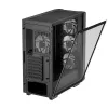 PC korpusas DeepCool CC560 ARGB V2 Midi Tower juodas — ATX/Micro‑ATX/Mini‑ITX, grūdintas stiklas, aRGB, palaiko iki 370 mm GPU