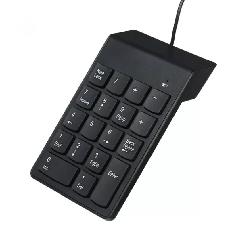 Skaičių klaviatūra GEMBIRD KPD-U-03 USB 18 klavišų, žirkliniai jungikliai, 1,45 m laidas, juoda