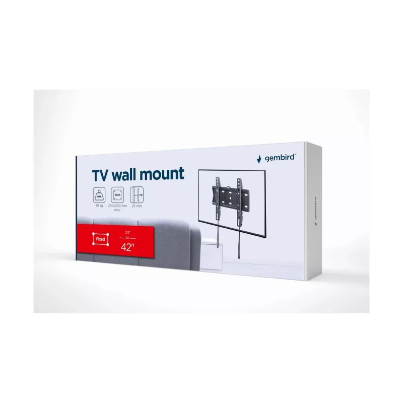 GEMBIRD TV sieninis laikiklis (fiksuotas), 23in-42in