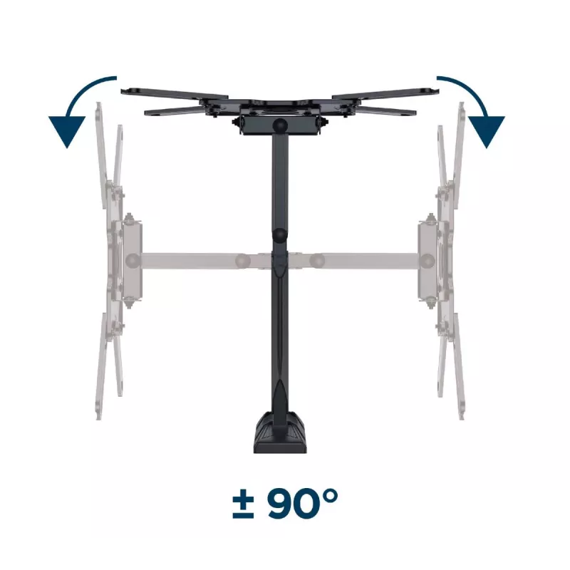GEMBIRD Premium visiškai judantis TV sieninis laikiklis, 32–55 col., 32 kg