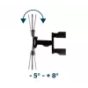 GEMBIRD Premium visiškai judantis TV sieninis laikiklis, 32–55 col., 32 kg