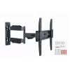 TV laikiklis Gembird WM-55ST-02 32–55 colių ekranams, VESA 100x100–400x400, pakreipimas -5°–8°, atstumas nuo sienos 6,5–61 cm, 30 kg, juodas