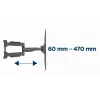 TV laikiklis Gembird WM-58ST-01 plieninis 58 col. 36,4 kg talpa
