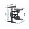 GEMBIRD pilnai judamas TV sieninis laikiklis, 32 inch-65 inch