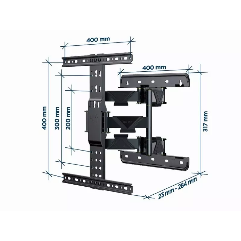 GEMBIRD pilnai judamas TV sieninis laikiklis, 32 inch-65 inch