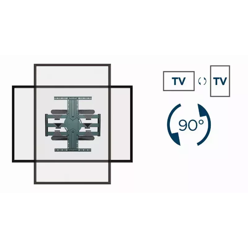 GEMBIRD Sukamas visiškai judamas televizoriaus sieninis laikiklis, 40 inch–80 inch