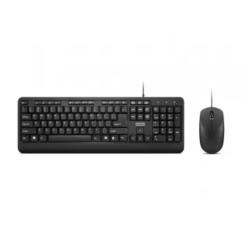 Lenovo 160 klaviatūra Pelė komplekte Namams/Biurui USB JAV anglų Juoda
