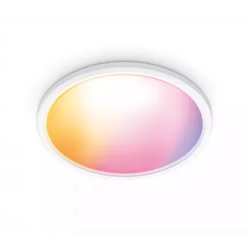 WiZ Superslim lubinis šviestuvas 32 W, išmanusis lubinis šviestuvas, Wi-Fi / Bluetooth, baltas, Wi-Fi 4 (802.11n), 802.11b, 802.11g, LED, plastikas