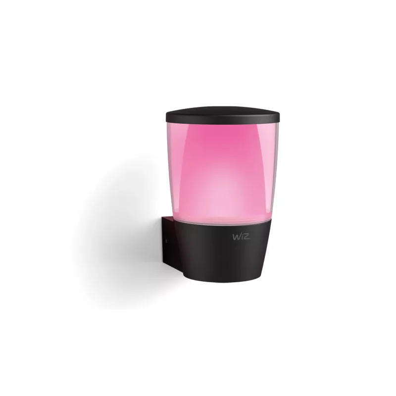 WiZ sieninis šviestuvas ELPAS, išmanus sieninis šviestuvas, Wi-Fi/Bluetooth, juoda, Wi-Fi 4 (802.11n), 802.11b, 802.11g, LED, metalas, plastikas