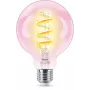 Philips Filament Clear 40 W G95 E27, išmanioji lemputė, Wi-Fi/Bluetooth, permatoma, Wi-Fi 4 (802.11n), 802.11b, 802.11g, LED, E27