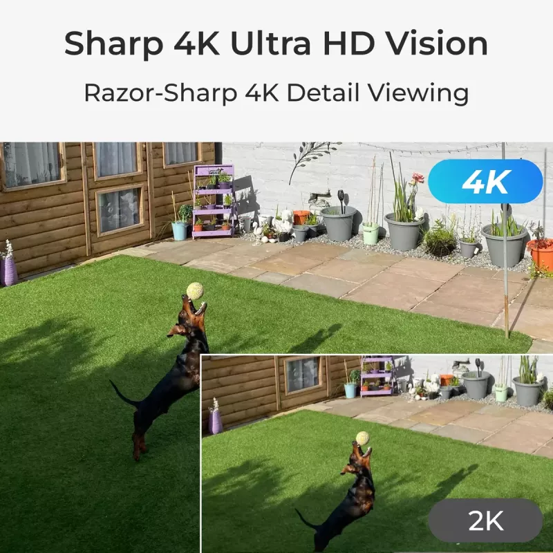 Belaidė apsaugos kamera Reolink Argus Series B350 4K, 8 MP, 3840×2160, 125° FOV, IP65, 6000 mAh baterija