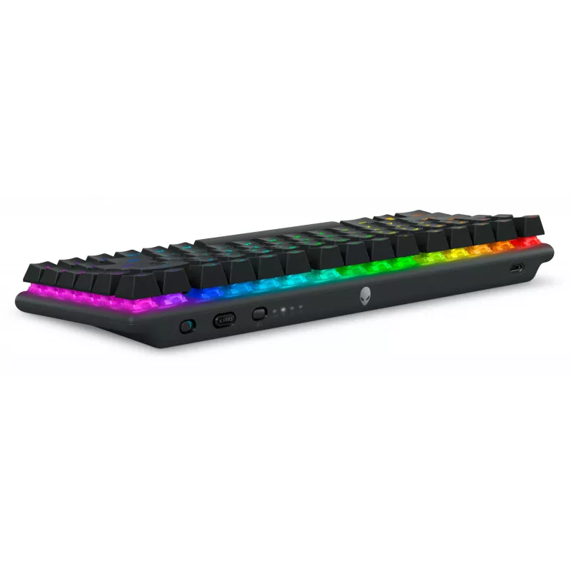 „Alienware Pro“ belaidė žaidimų klaviatūra USB + RF Wireless + Bluetooth, juoda