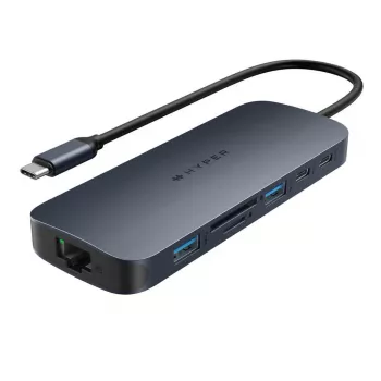 Targus HD4005GL nešiojamojo kompiuterio dokas / prievadų atkartotuvas USB 3.2 Gen 2 (3.1 Gen 2) Type-C mėlynas