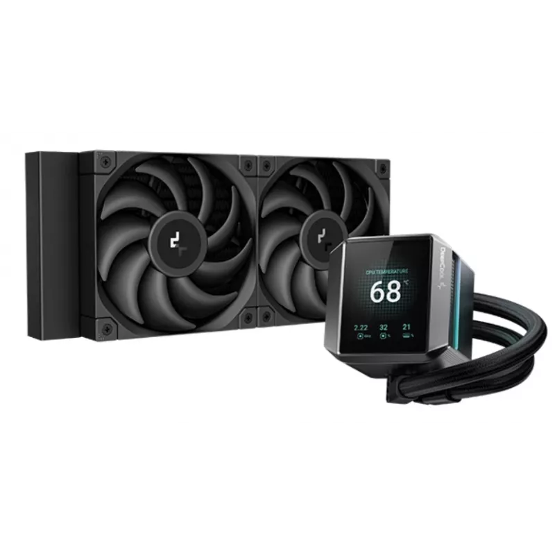 DEEPCOOL Mystique 240 Procesoriaus skysčio aušintuvas „viskas viename“ 12 cm – juodas