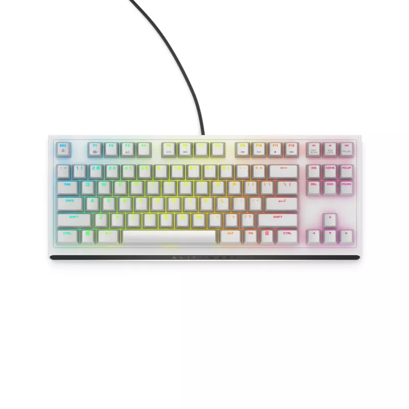 Alienware AW420K klaviatūra žaidimams USB QWERTY US International White