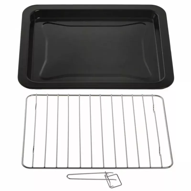 Elektrinė stalinė orkaitė Adler AD 6024 — kompaktiška 22 l talpa, 1300 W, juoda