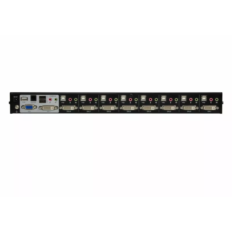 ATEN 8 prievadų USB DVI KVM jungiklis su garsu, 2048 x 1536 pikselių, QXGA, 4,53 W, juodas