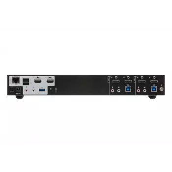 ATEN 2 prievadų USB 3.0 4K HDMI dvigubo ekrano KVMP™ komutatorius, 4096 x 2160 pikselių, 4K Ultra HD, 3,17 W, juodas