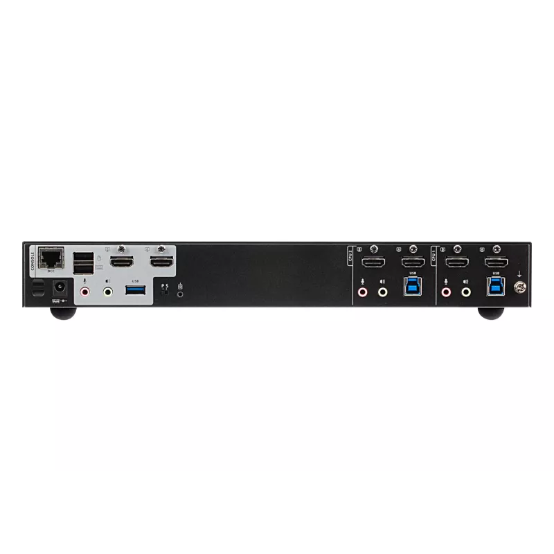 ATEN 2 prievadų USB 3.0 4K HDMI dvigubo ekrano KVMP™ komutatorius, 4096 x 2160 pikselių, 4K Ultra HD, 3,17 W, juodas